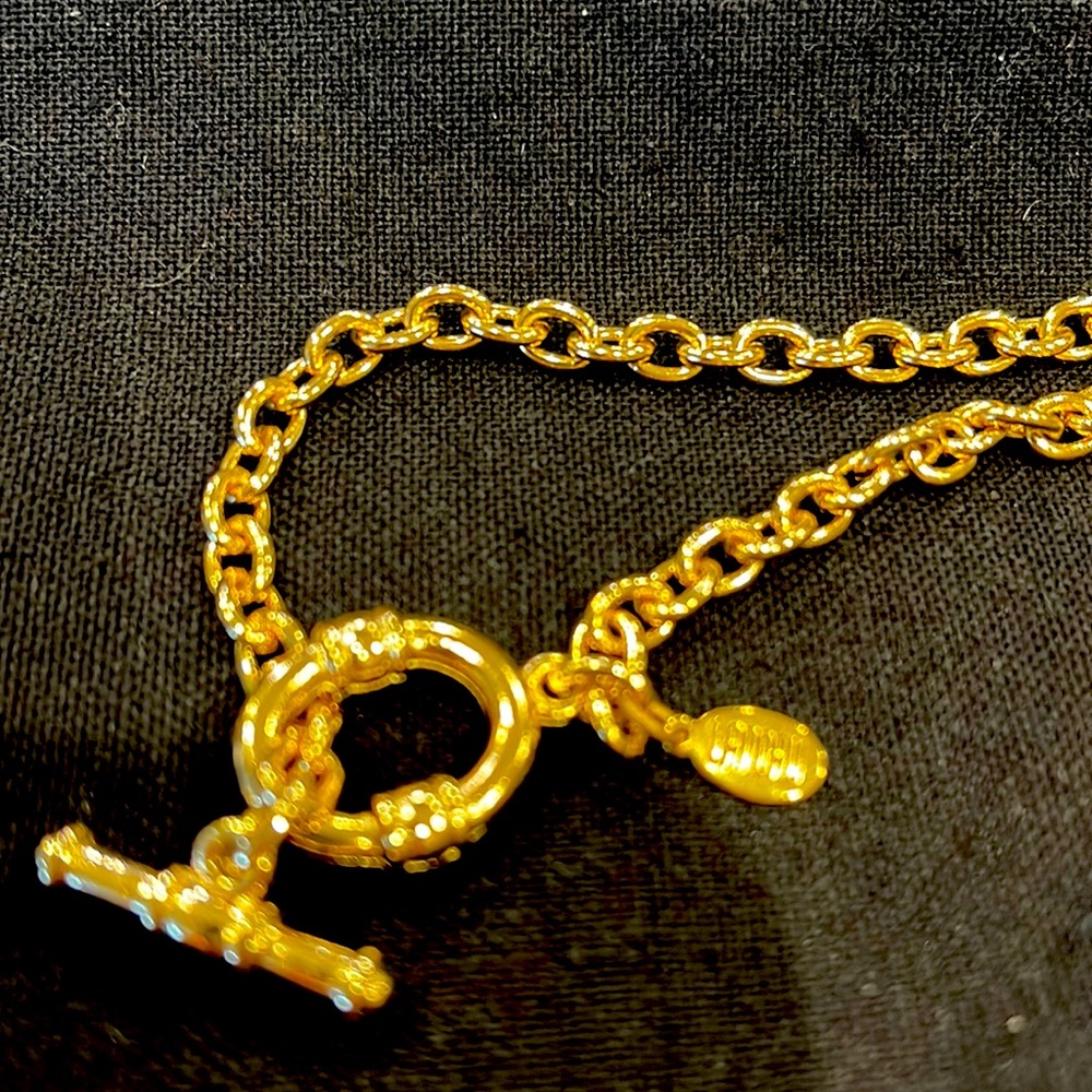 Landau gold long necklace and bracelet - Picture 5 of 5